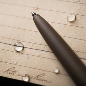 Rite in the Rain All-Weather Metal Clicker Pen, Dark Tan