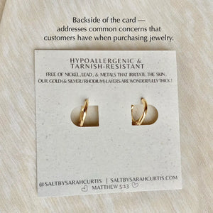 STARBURST HUGGIE HOOPS | gold | North star charm earrings