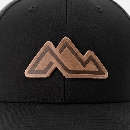 Mountain Icon Hat: Heather Gray/White