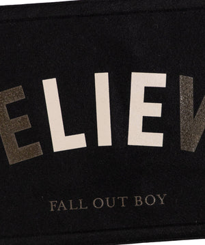 The Best Part of Believe Is The Lie Camp Flag • Fall Out Boy x Oxford Pennant