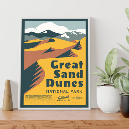 Great Sand Dunes National Park - 12x16 Poster