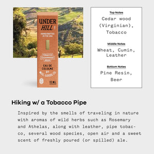 Underhill Eau de Cologne – Tobacco, Cedar & Ale (10ml)