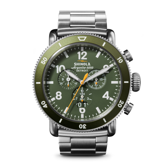 Runwell Sport Chronograph Watch -GIFT SET DARK OLIVE