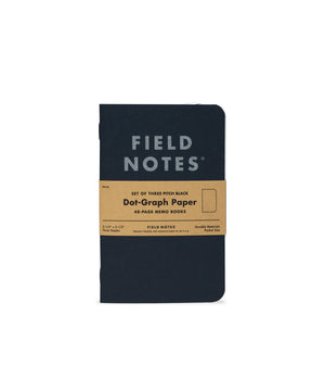 Field Notes Pitch Black Dot - Graph Paper
