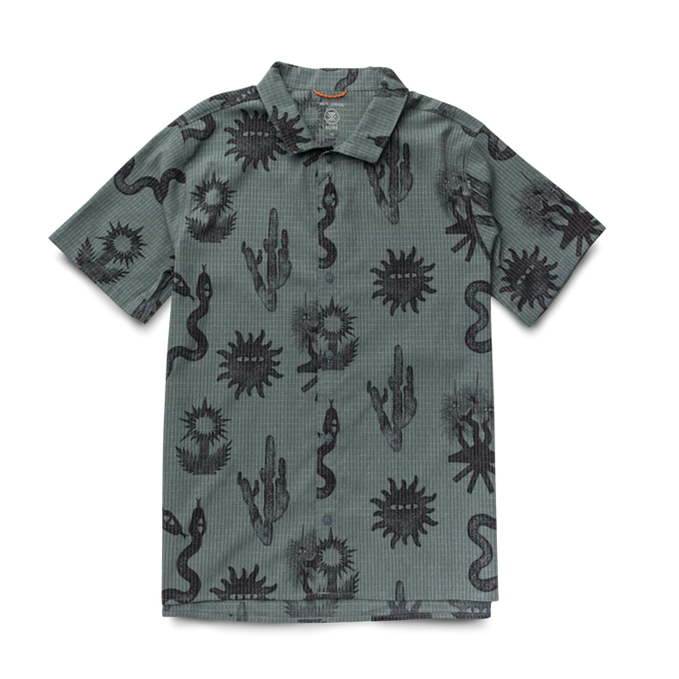 Bless Up Trail Button Up Shirt - Forest