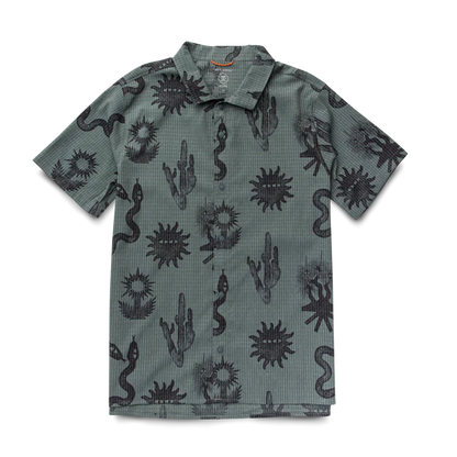 Bless Up Trail Button Up Shirt - Forest