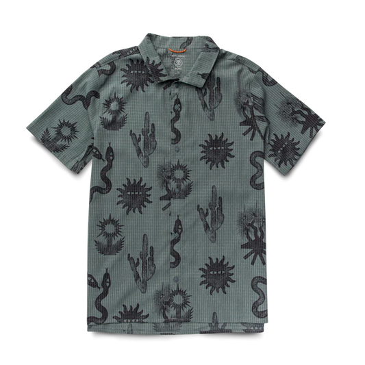 Bless Up Trail Button Up Shirt - Forest