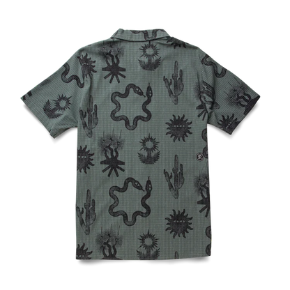 Bless Up Trail Button Up Shirt - Forest