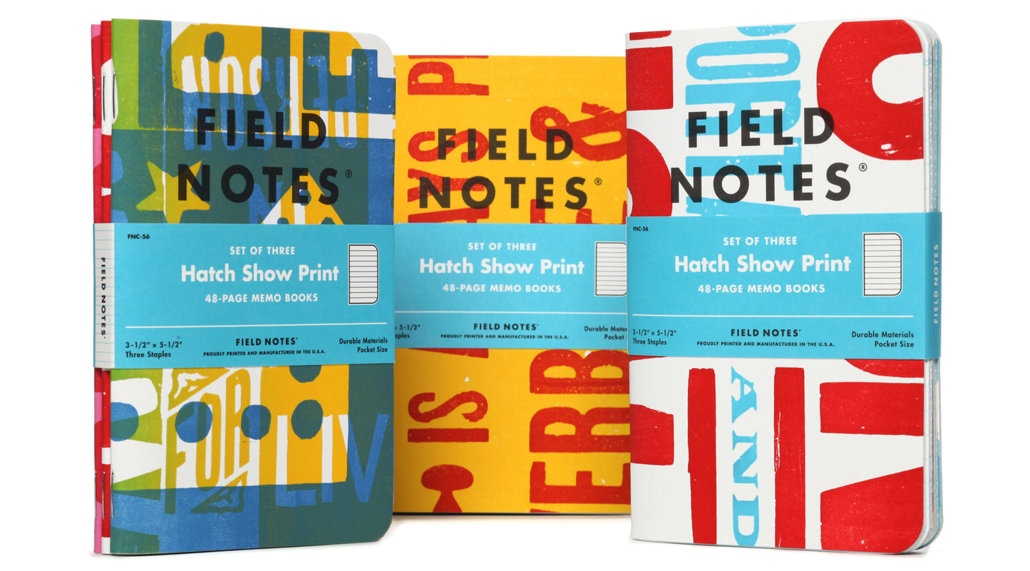 Field Notes Hatch Show Print  Memo Book