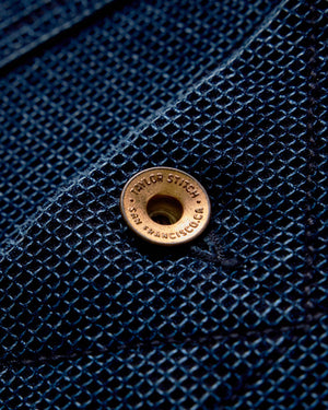 The Long Haul Jacket in Rinsed Indigo Waffle