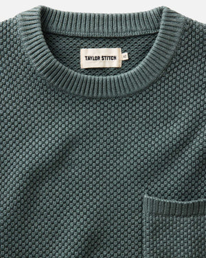 The Crawford Crew Sweater - Faded Spruce