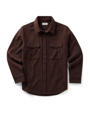 Maritime Shirt Jacket - Burgundy Moleskine Twill