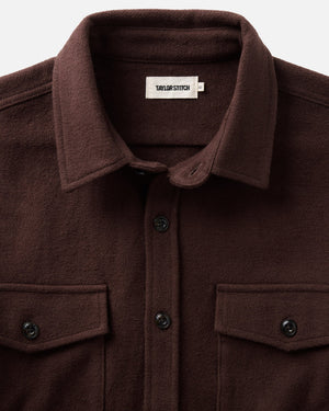 Maritime Shirt Jacket - Burgundy Moleskine Twill