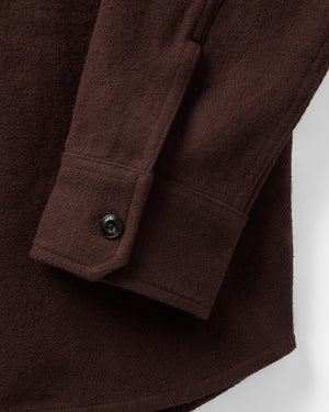 Maritime Shirt Jacket - Burgundy Moleskine Twill