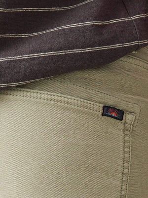 Stretch Terry 5-Pocket Pant- Faded Olive