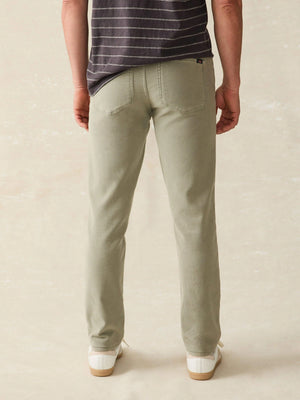 Stretch Terry 5-Pocket Pant- Faded Olive