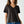 Pima Cotton Blend V-Neck Tee : Black
