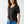 Pima Cotton Blend V-Neck Tee : Black