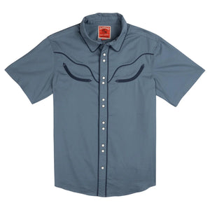 Prescott Western Shirt : Faded Navy