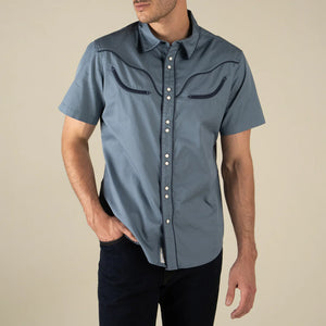 Prescott Western Shirt : Faded Navy