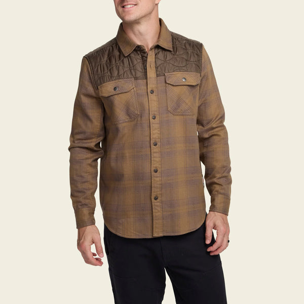 Quintana Quilted Flannel - Big Barrett Plaid : Swamp