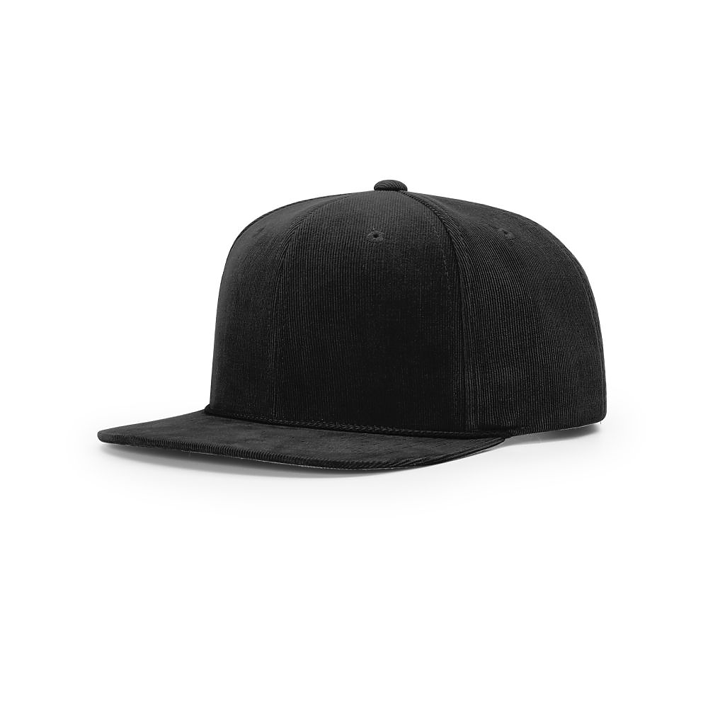 Richardson Timberline Solid Corduroy Cap- Black