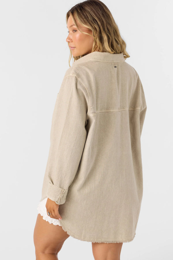 Sevie Shacket : Simply Taupe