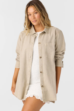 Sevie Shacket : Simply Taupe