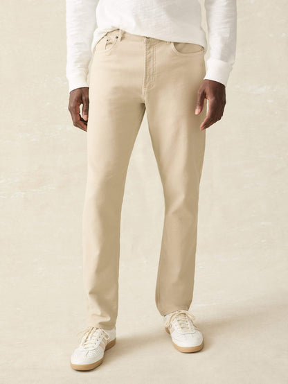 Stretch Terry 5-Pocket Pant - Stone