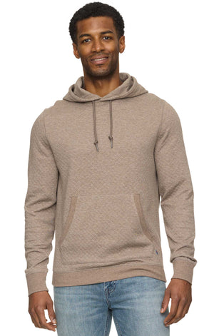 Bradner Super Soft Quilted Hoodie - Dark Taupe
