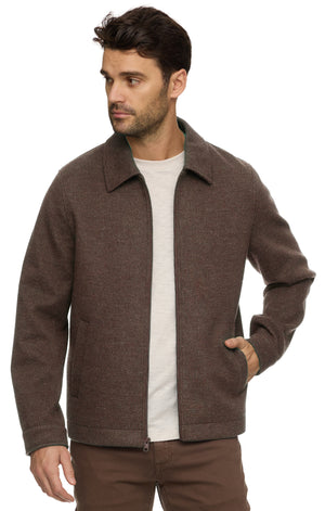 Gilbert Brushed Twill Jacket - Brown