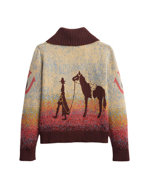 Western Scenic Cardigan