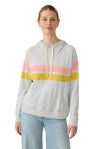 Sunwashed Slub Hoodie - Golden Sunset Stripe