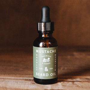 Oakmoss & Amber Mustache Beard Oil 1oz