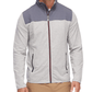 Flag and Anthem Full Zip Jacket Gray and white