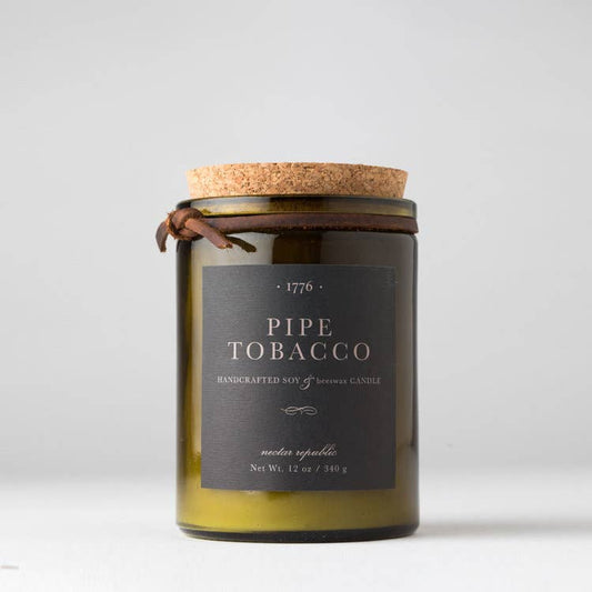 Pipe Tobacco : 1776 Soy Beeswax Man Candle