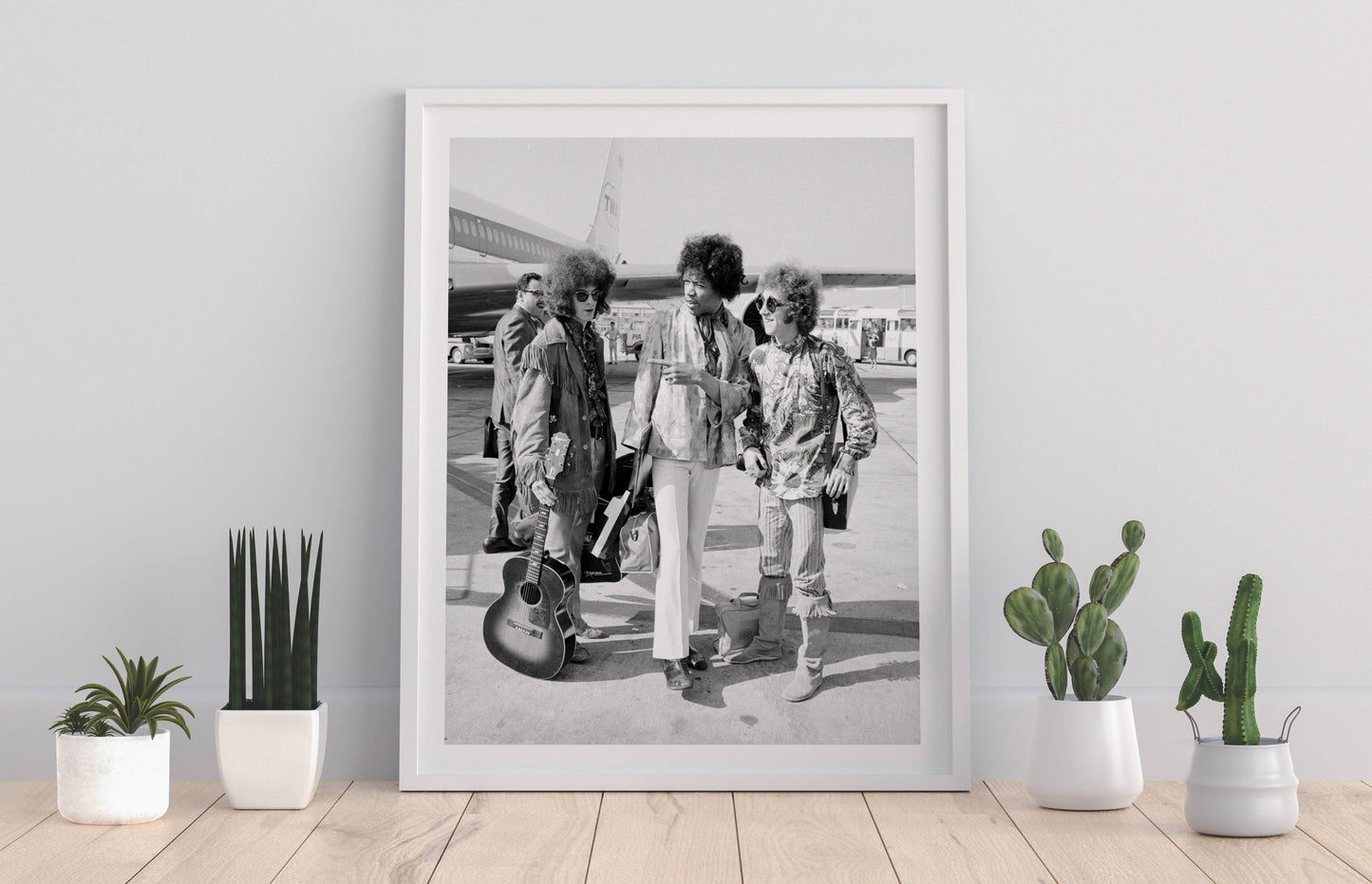 Jimi Hendrix Arrives At Heathrow - 11X14” Premium Art Print