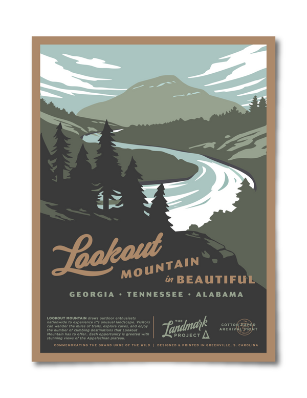 Lookout Mountain - 12x16 Poster
