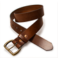 Heritage Leather Men's Belt: Hickory