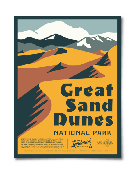 Great Sand Dunes National Park - 12x16 Poster