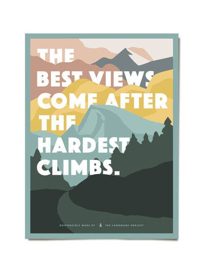 Hardest Climb - 12x16 Poster