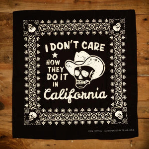Don't Care Bandana - Black