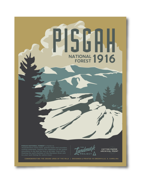 Pisgah National Parks Poster 12x16