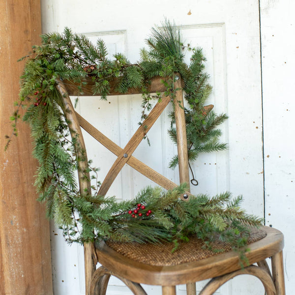 6' MIXED PINE GARLAND