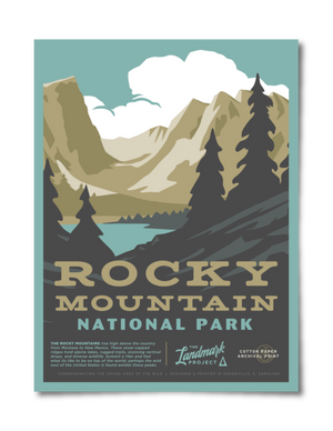 Rocky Mountain National Parks Poster 12x16