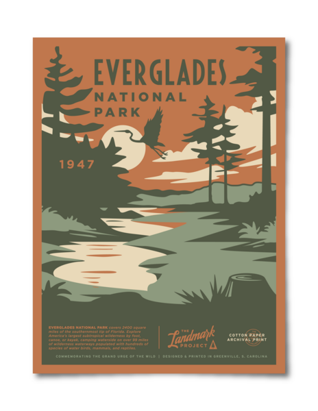 Everglades National Park - 12x16 Poster
