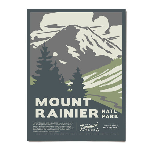 Mount Rainier National Park -  12x16 Poster