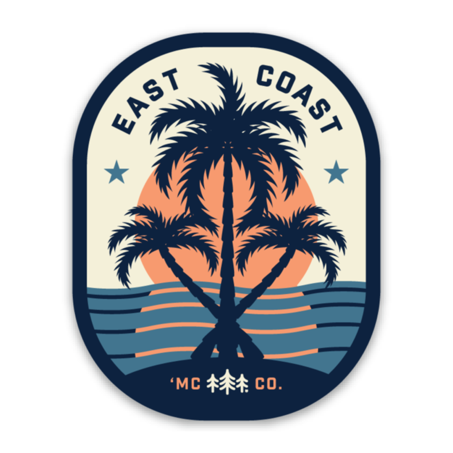 East Coast Palms Sticker