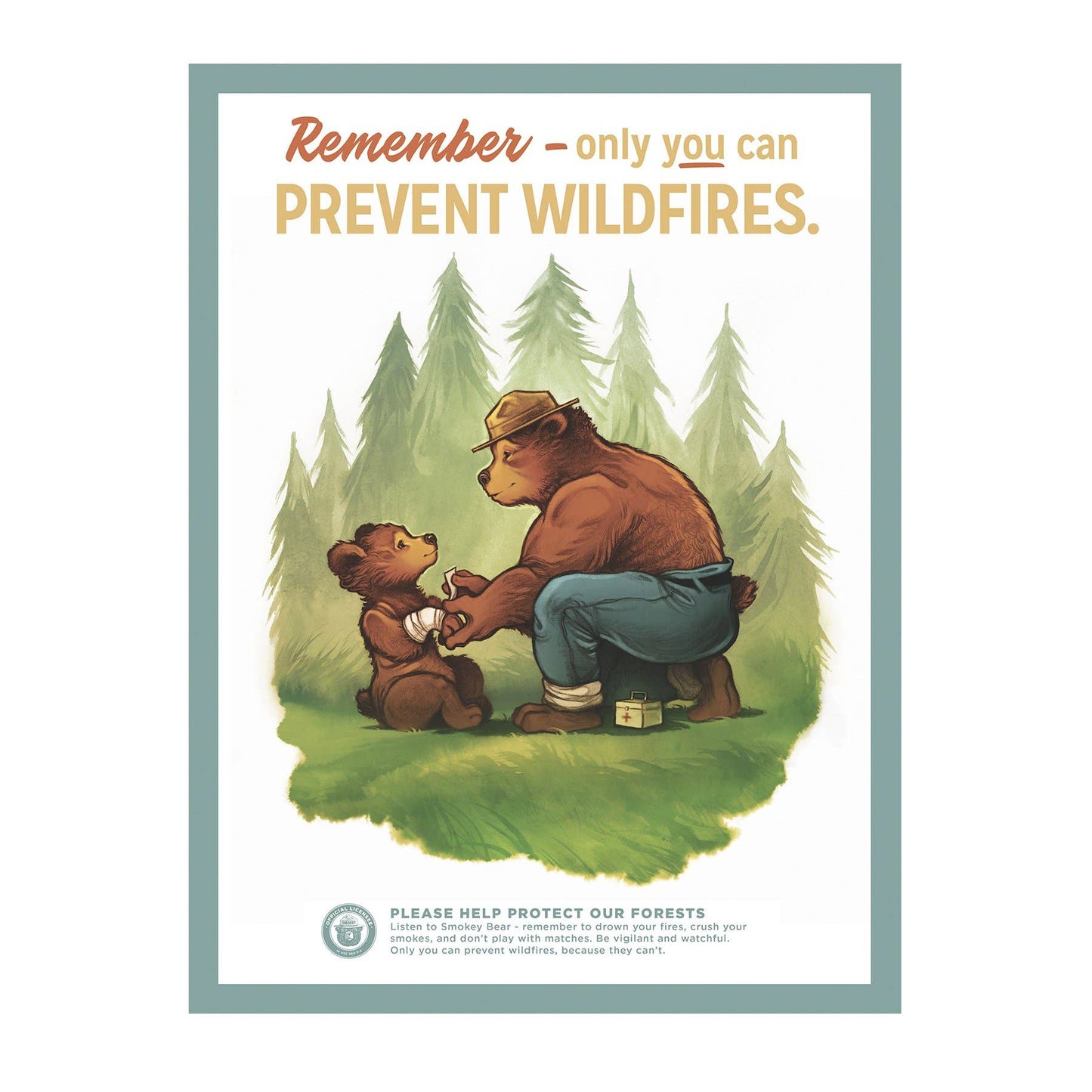 Prevent Wildfires - 12x16 Poster