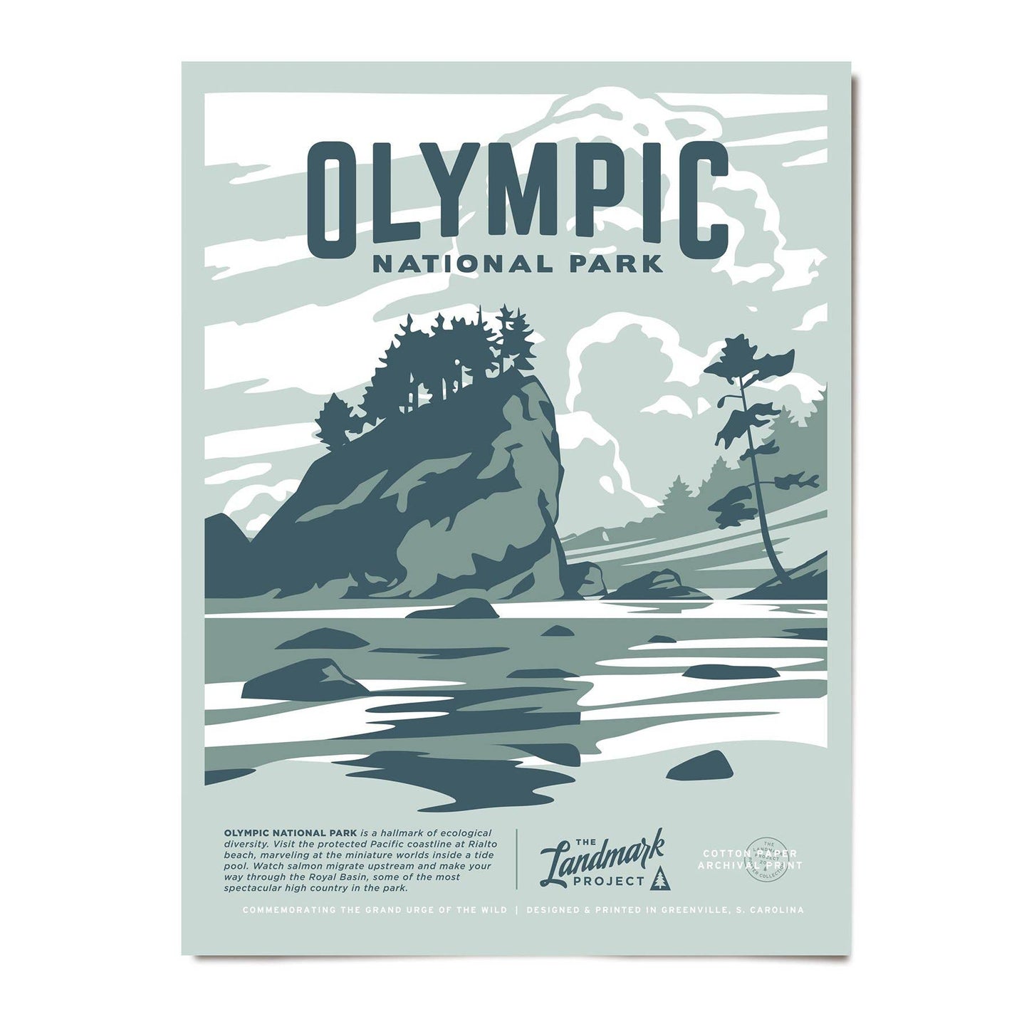 Olympic National Park - 12x16 Poster